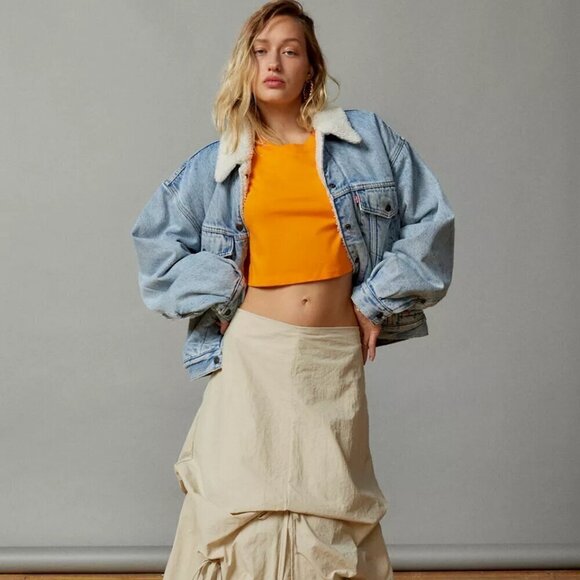 NWT Urban Outfitters Best Friend Easy Fit Orange Tee - Picture 5 of 7